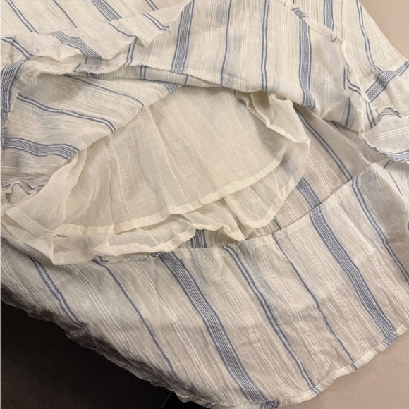 Lagaci Blue and White Striped Maxi Dress SS - Picture 4 of 5